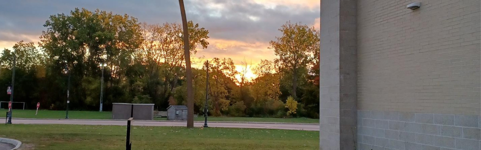 Holiday Hours, Photo of Sunset outside WSRC